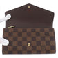 LOUIS VUITTON Portefeuille Sarah BrownN63209 Damier Ebene Canvas