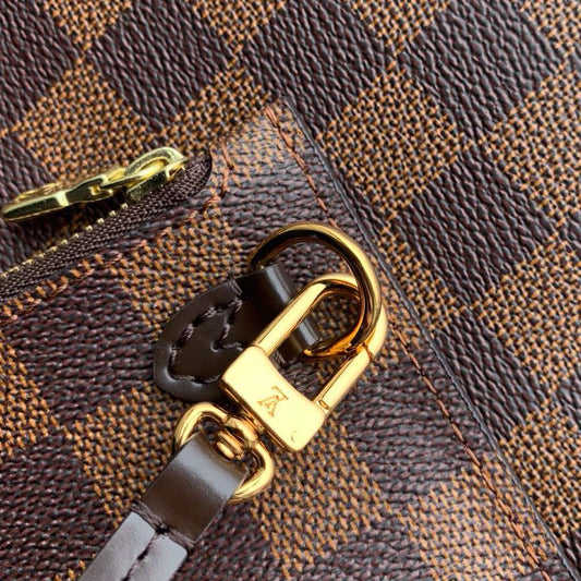 Neverfull N41603 rose ballerine inside MM Damier Azur Bag Damier GHW  d