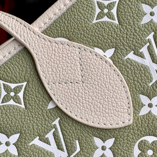 M46102 Neverfull Monogram Empreinte green grey begin subaxillary bag neverfull