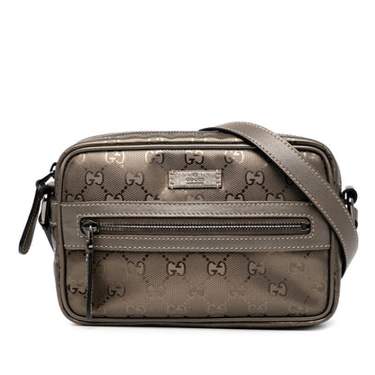 Gucci GG Imprime Nylon Leather Shoulder Bag