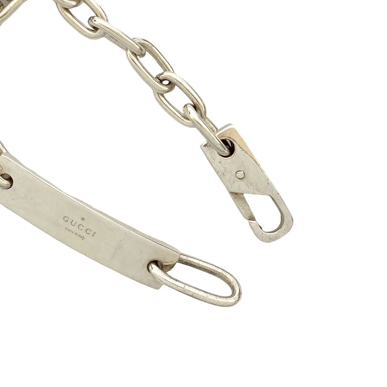Gucci ID Plate Silver 925 Bracelet