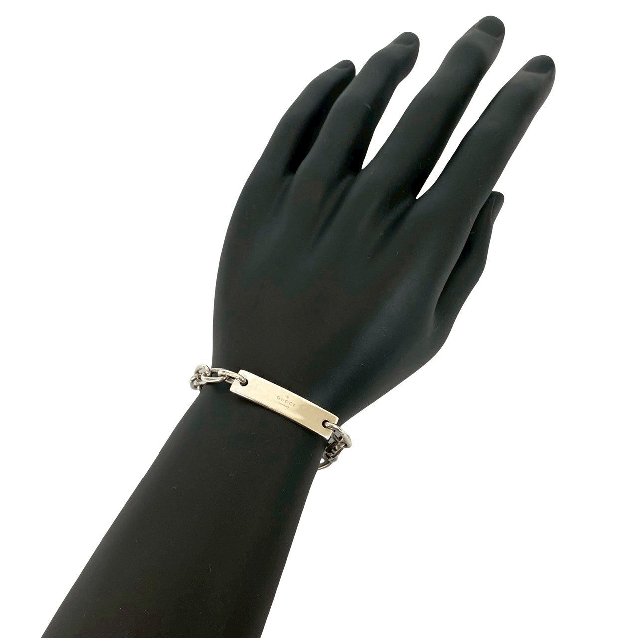 Gucci ID Plate Silver 925 Bracelet