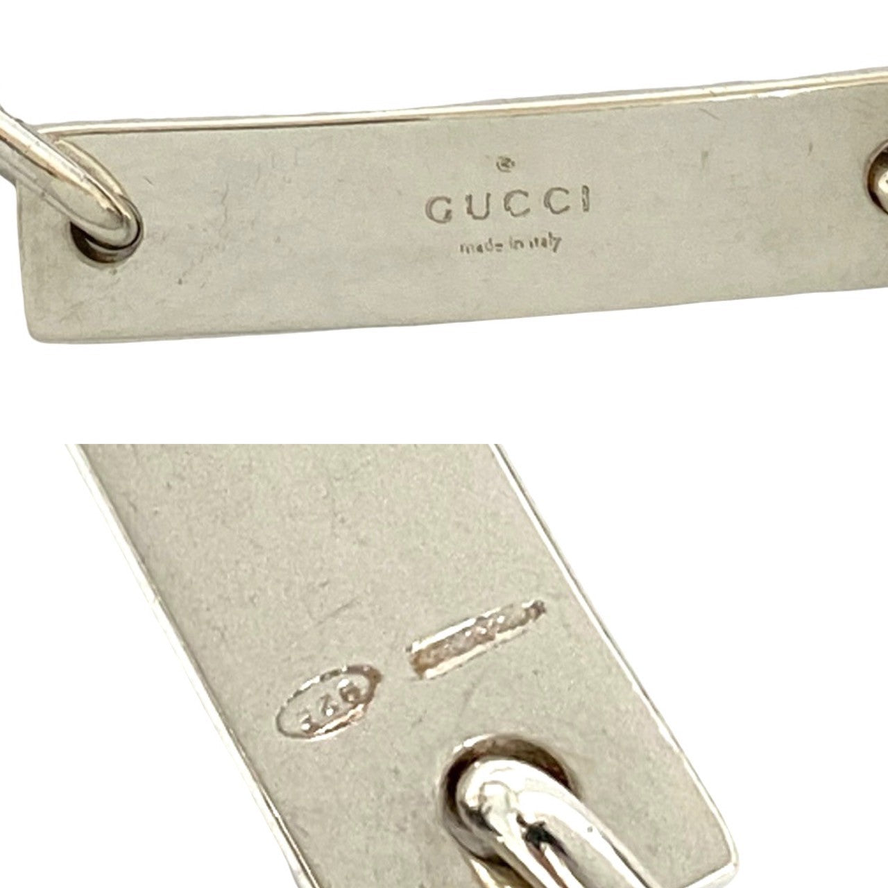 Gucci ID Plate Silver 925 Bracelet