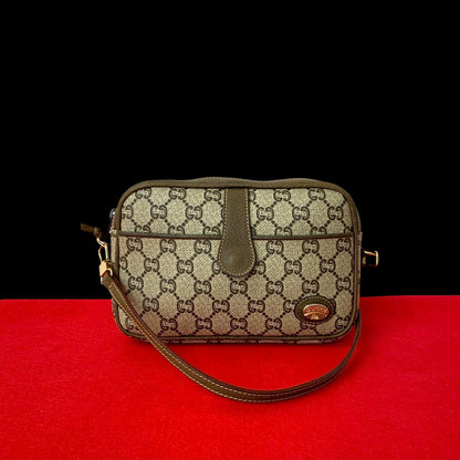 Gucci GG Logo Leather Shoulder Bag