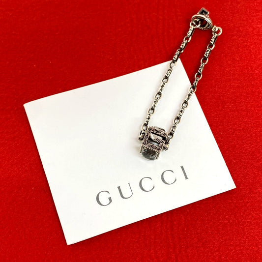 Gucci Arabesque G Cube Silver 925 Bracelet