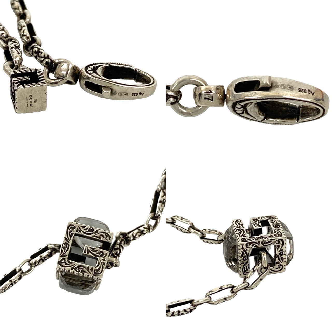 Gucci Arabesque G Cube Silver 925 Bracelet