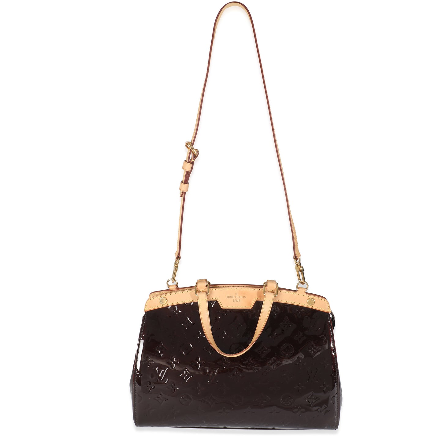 Louis Vuitton Amarante Monogram Vernis Brea GM