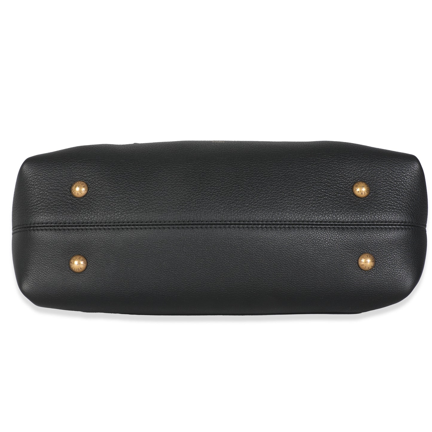 Louis Vuitton Black Grained Calfskin Low Key Cabas MM