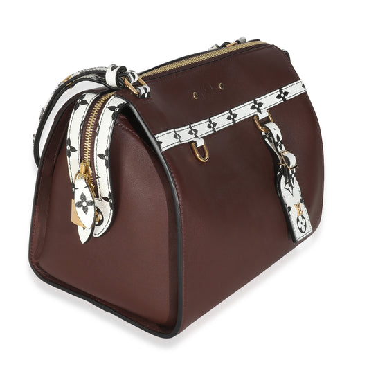 Louis Vuitton Burgundy Calfskin Speedy Amazon MM