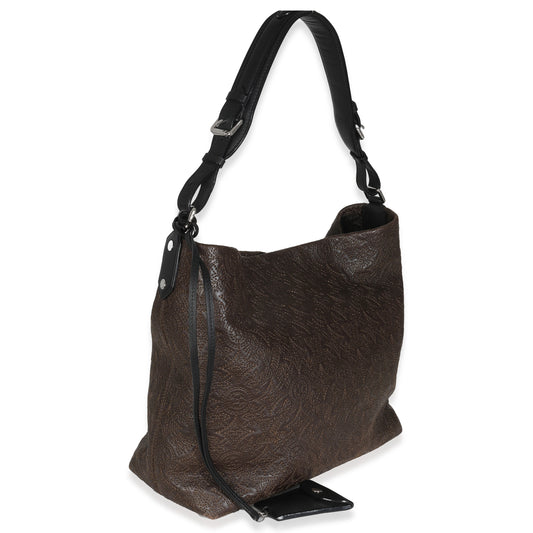 Louis Vuitton Olive Monogram Lambskin Antheia Hobo
