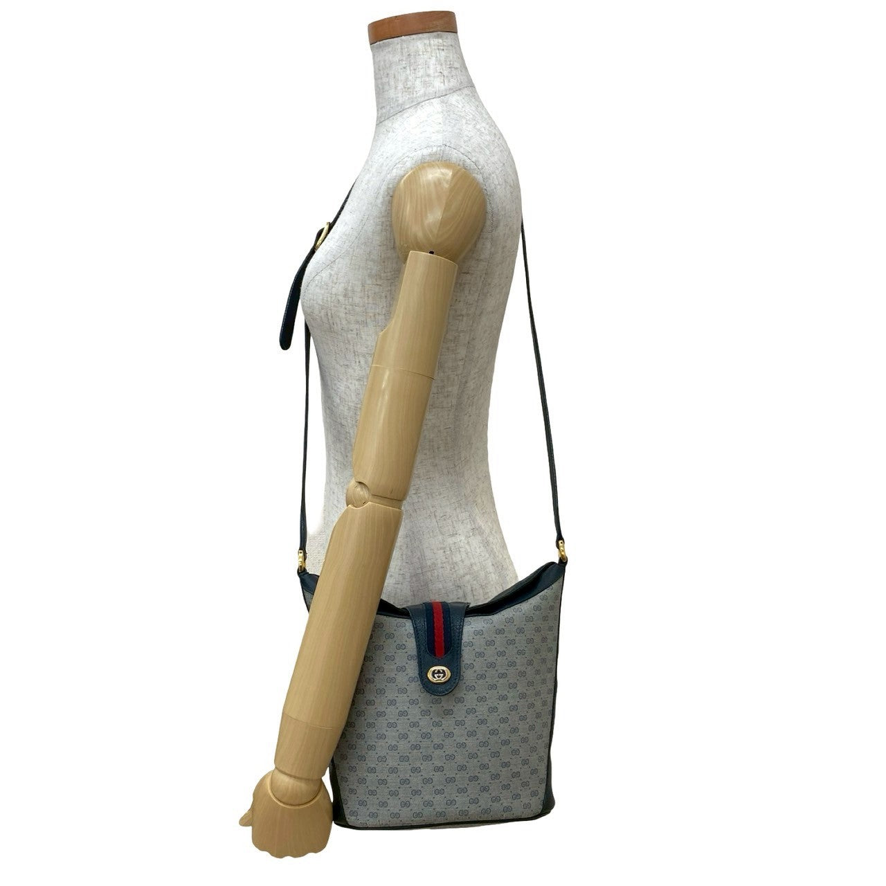 Gucci Old Gucci Micro GG Leather Shoulder Bag