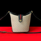 Gucci Old Gucci Micro GG Leather Shoulder Bag