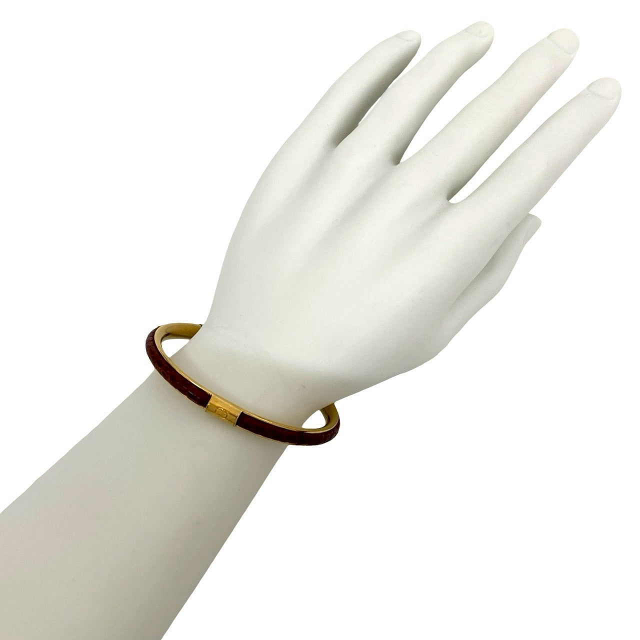 Gucci GG Logo Leather Bracelet