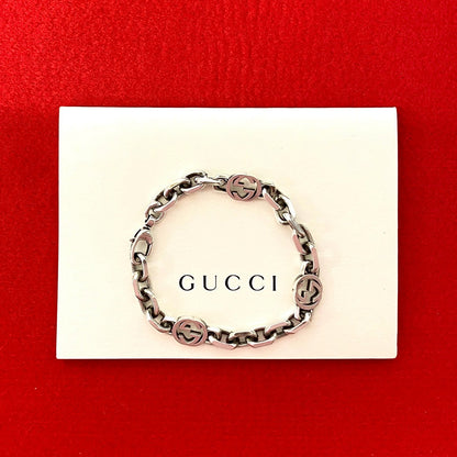 Gucci Interlocking G Silver 925 Bracelet