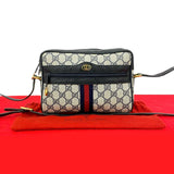 Gucci GG Logo PVC Leather Shoulder Bag