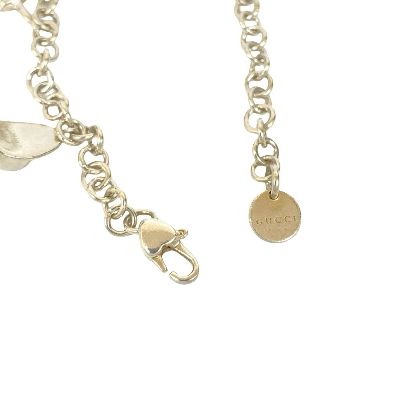 Gucci D'Bear Five Charm Silver Bracelet