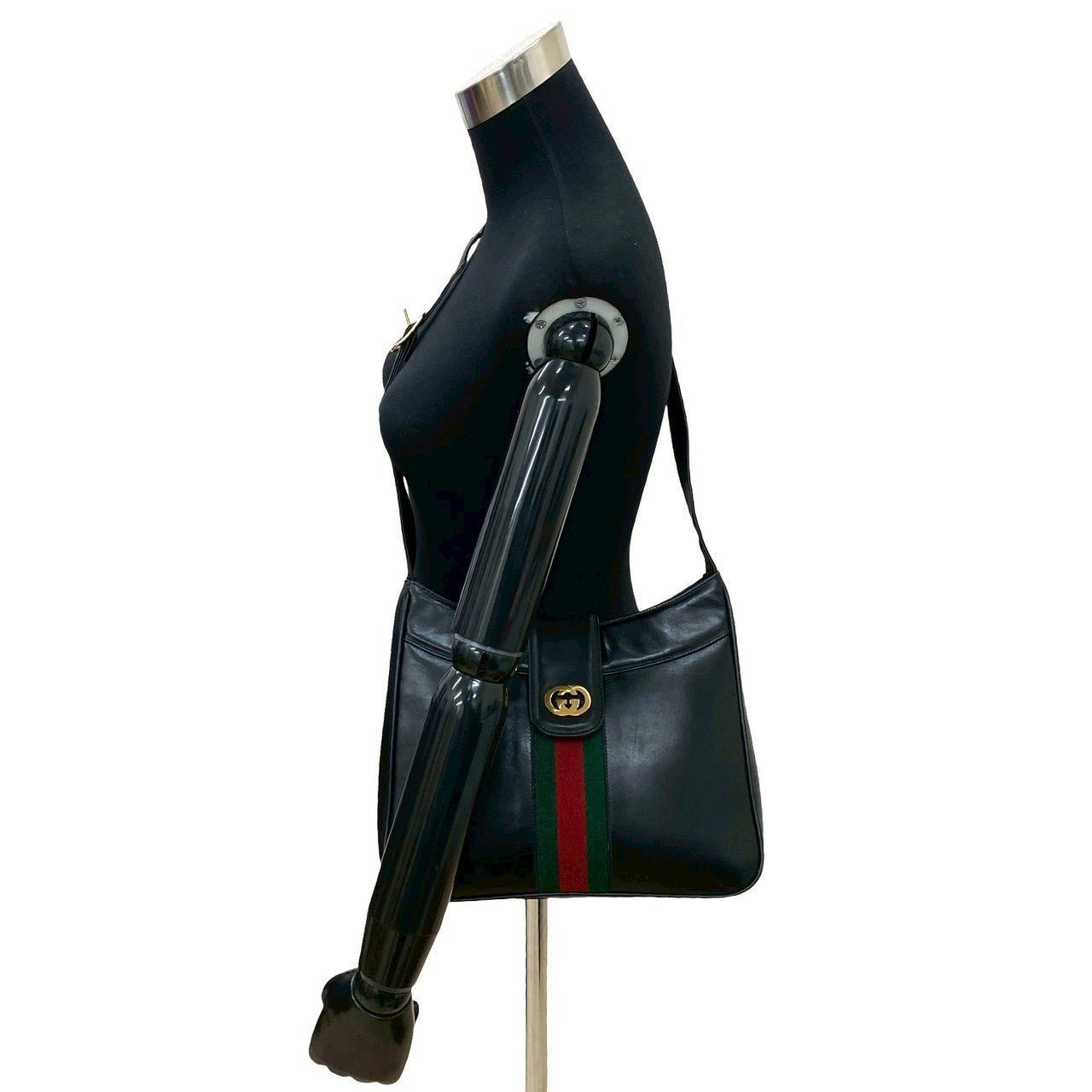 Gucci Old Gucci Leather Shoulder Bag