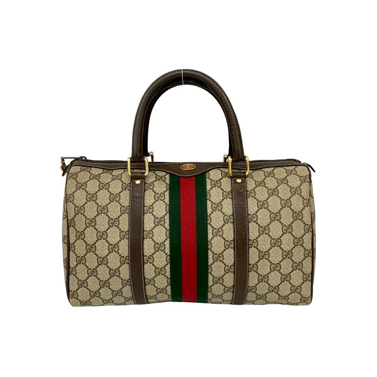 Gucci GG Logo PVC Leather Handbag