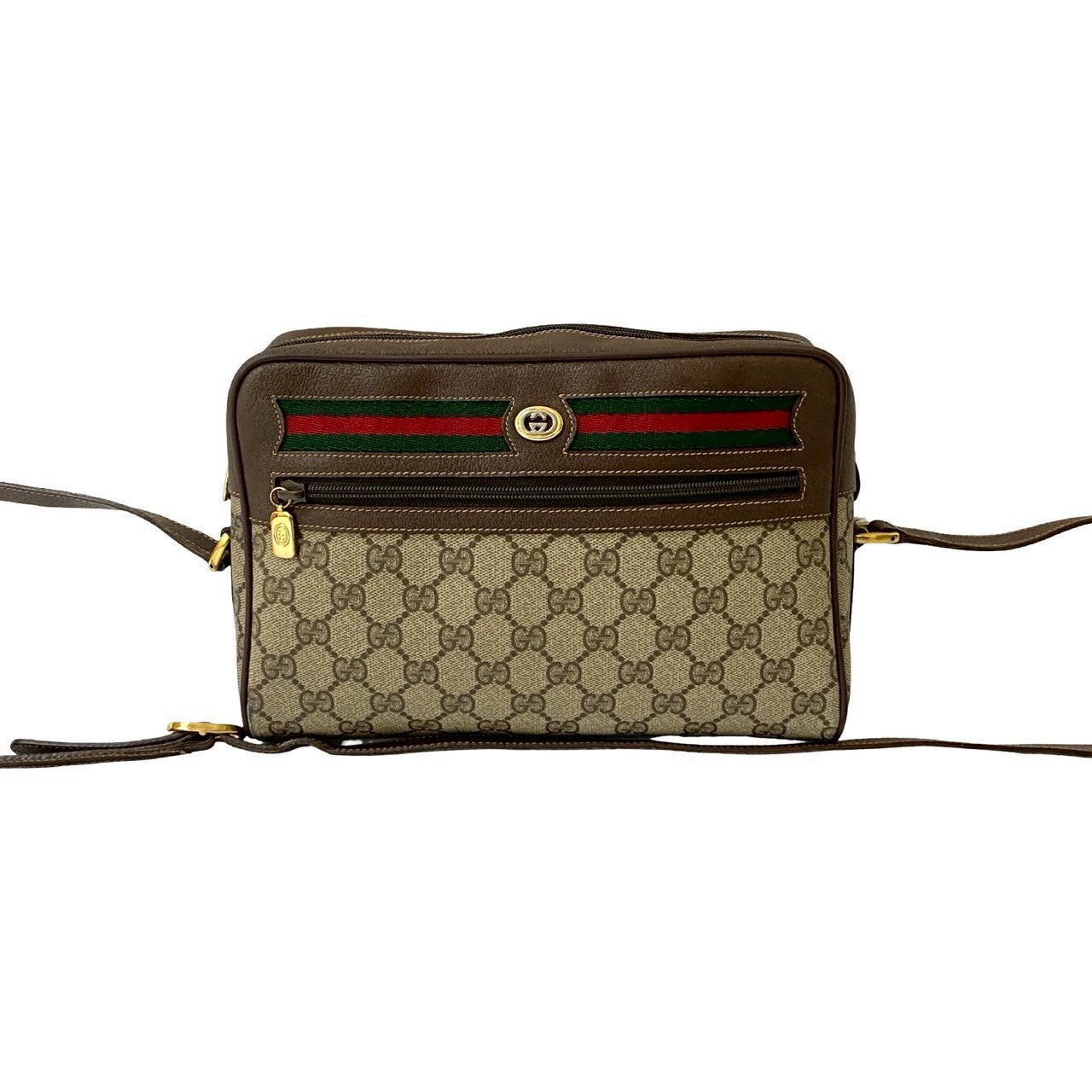 Gucci GG Logo PVC Leather Shoulder Bag