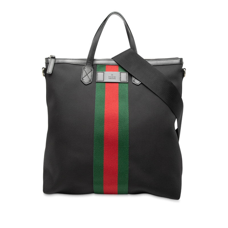 Gucci Sheline Line Canvas Leather 2way Bag