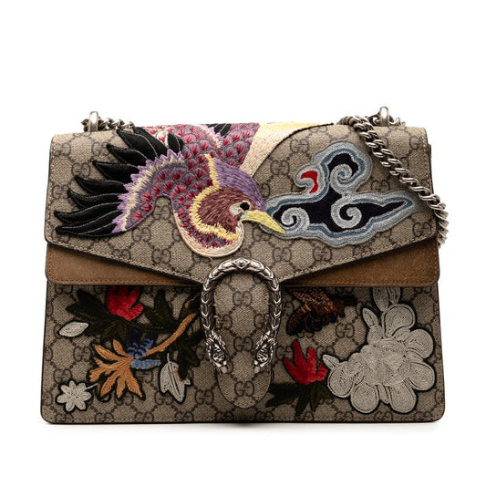 Gucci Dionysus GG Supreme Embroidery PVC 2way Bag