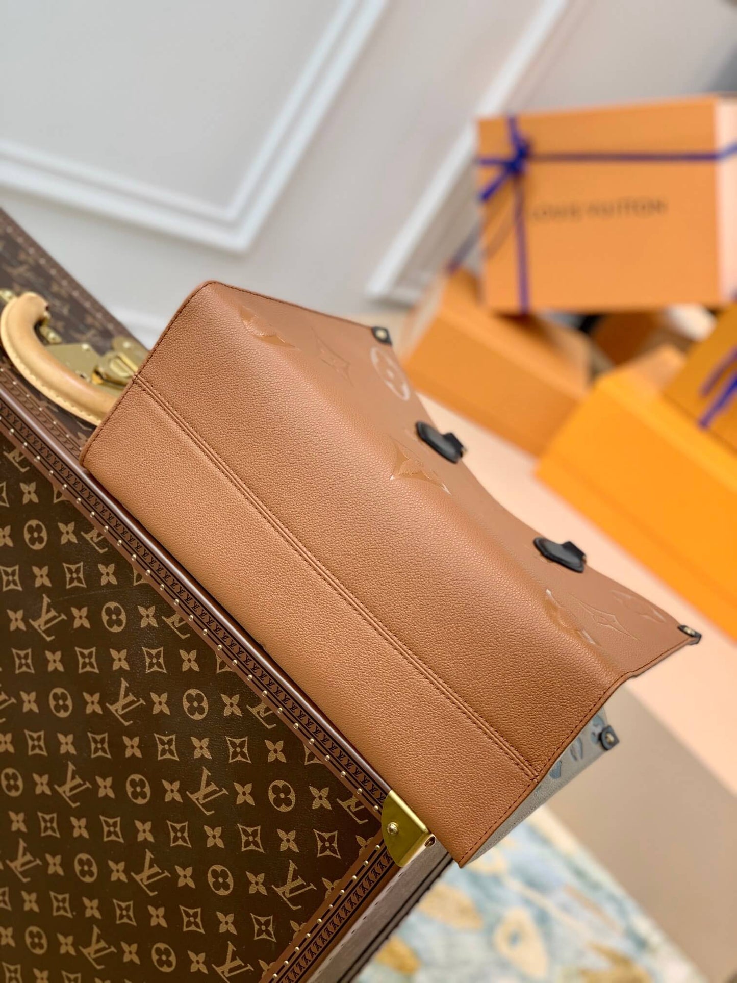 OnTheGo MM Bag Monogram Empreinte M58522 Brown