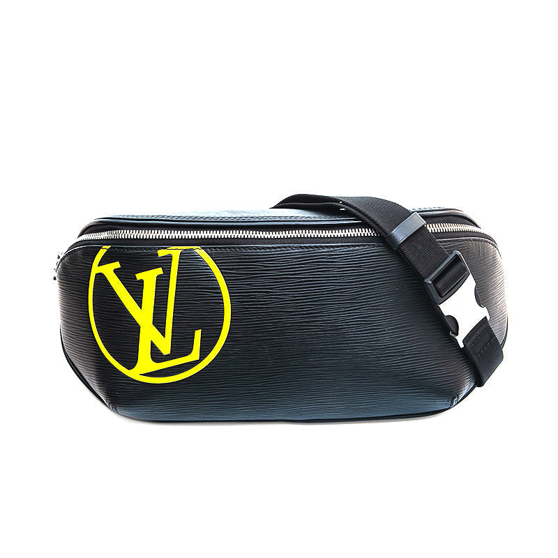 Louis Vuitton LV Circle Epi Bum Bag Body Black