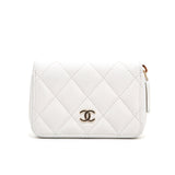Chanel Caviar Skin Matelasse Card Case Coin Case Wallet
