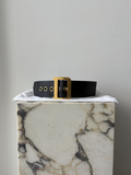 Christian Dior Diorquake D Buckle Leather Belt