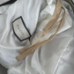 Gucci Beige/Black GG Canvas And Leather Platform Wedge Ankle Tie Up Sandals - FULL SET