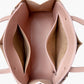Peach work tote bag