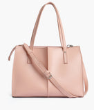 Peach work tote bag