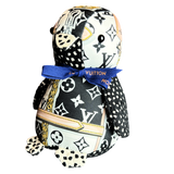 LV Monogram   Silk Scarf Courageous Penguin
