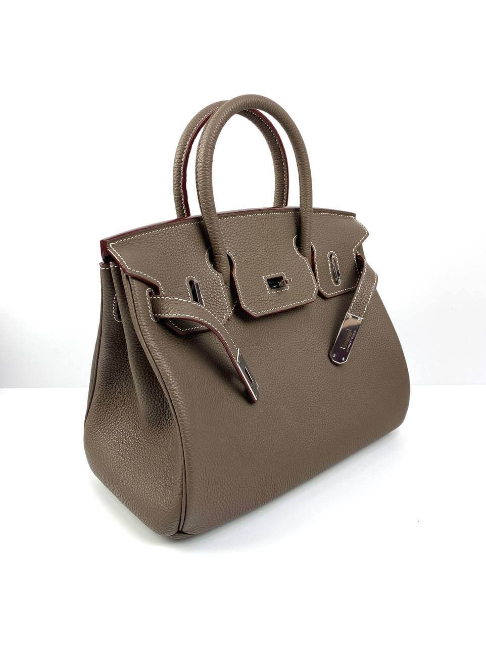 Luxury Hermes Birkin 30 Biscuit Togo Leather light brown Palladium Hardware