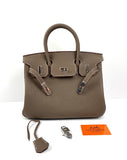 Luxury Hermes Birkin 30 Biscuit Togo Leather light brown Palladium Hardware