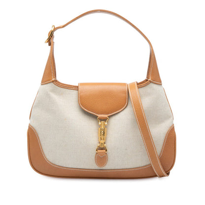 Gucci Jackie Canvas Leather 2way Bag
