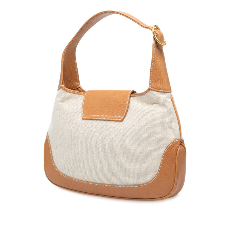 Gucci Jackie Canvas Leather 2way Bag