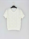 CHANEL 2014 Cream Size US 8 Top