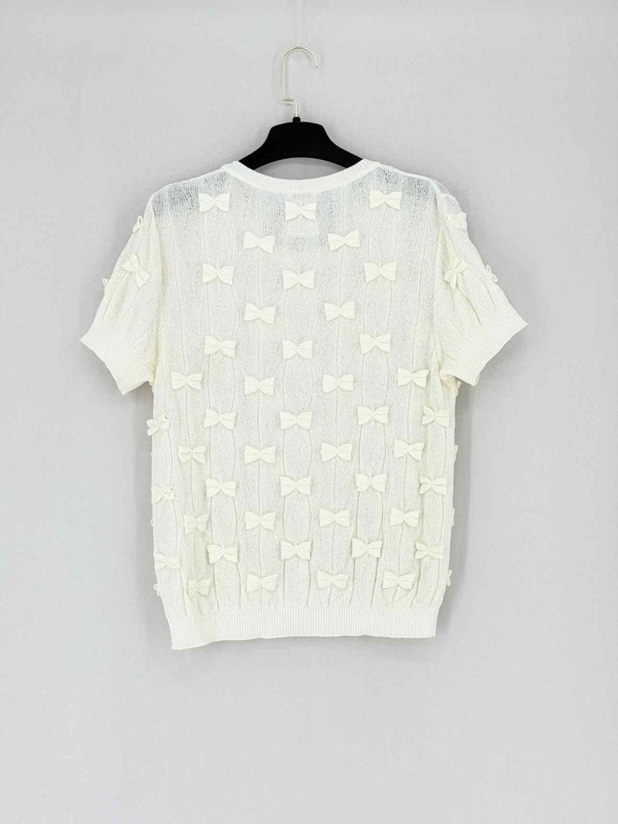 CHANEL 2014 Cream Size US 8 Top