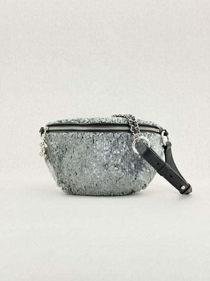CHANEL 2018 Silver Belt Bag