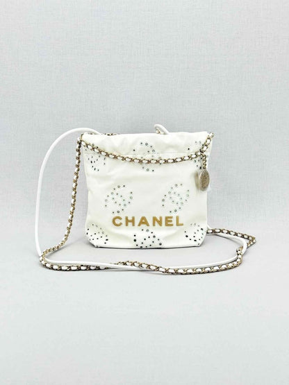 CHANEL 22 Chain White Crossbody