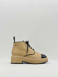 CHANEL Beige & Black Size EU 39.5 Boots