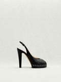 CHANEL Black Size EU 38 Slingbacks