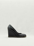 CHANEL Black Size EU 38 Wedges