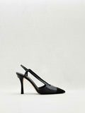 CHANEL Black Size EU 38.5 Slingbacks