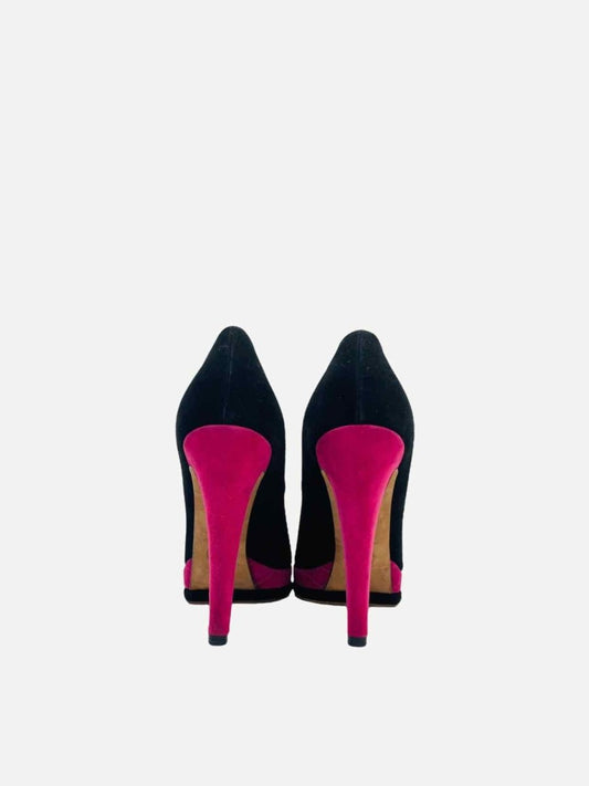 CHANEL Black w/ Pink Cap Toe Size EU 41 Pumps