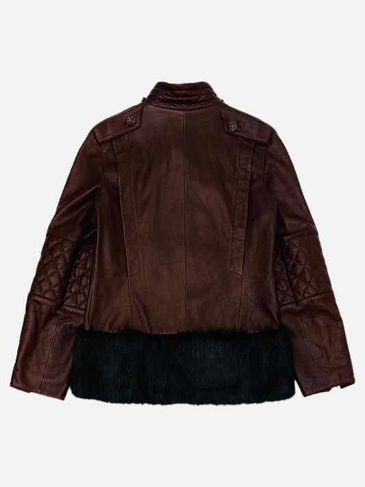 CHANEL Quilted Burgundy Size US 8 Jacket