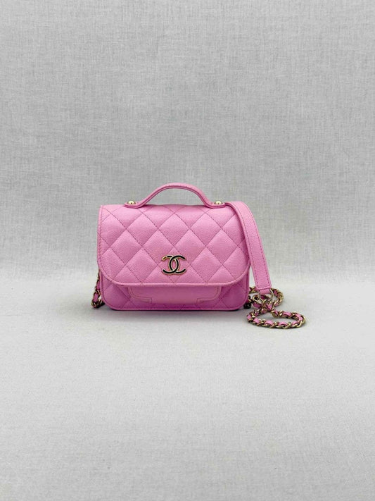 CHANEL Business Affinity Lilac Quilted Top Handle