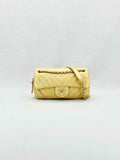 CHANEL Easy Flap Gold Chevron Shoulder Bag