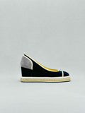 CHANEL Espadrille Navy Blue Size EU 36 Wedges